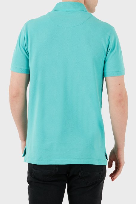 Etro % 100 Pamuk Regular Fit Düğmeli Erkek Polo Yaka T Shirt MRMD0005 AJ266 V0192 TURKUAZ - 3