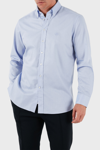 Etro % 100 Pamuk Regular Fit Düğmeli Yaka Erkek Gömlek MRIB0004 AV605 B0028 MAVİ - 1