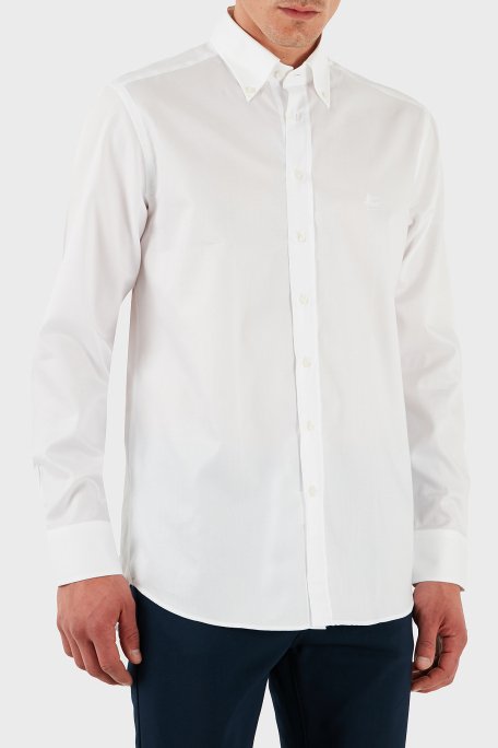 Etro % 100 Pamuk Regular Fit Düğmeli Yaka Erkek Gömlek MRIB0004 AV605 W0800 BEYAZ - 4