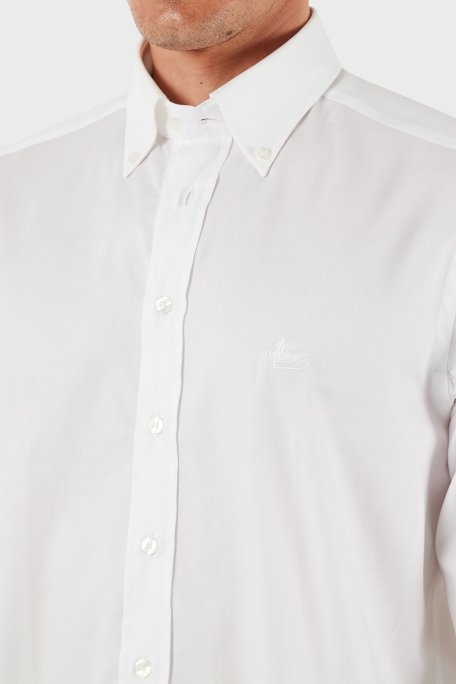 Etro % 100 Pamuk Regular Fit Düğmeli Yaka Erkek Gömlek MRIB0004 AV605 W0800 BEYAZ - 5