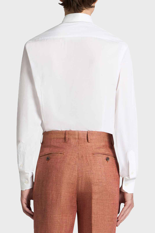 Etro - Etro % 100 Pamuk Regular Fit Düğmeli Yaka Erkek Gömlek MRIB0006 AV607 W0800 BEYAZ (1)