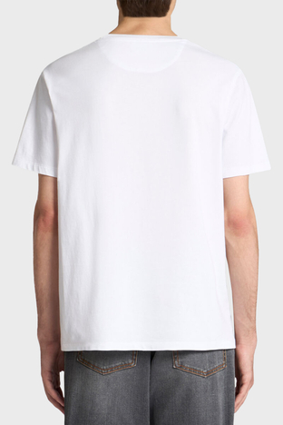 Etro - Etro % 100 Pamuk Regular Fit Logo Baskılı Erkek T Shirt MRMA0002 AK604 W0800 BEYAZ (1)
