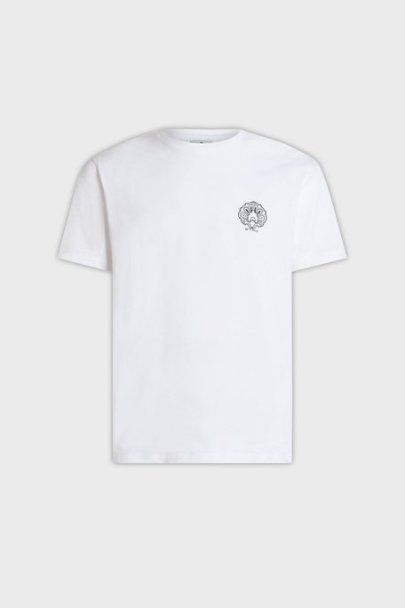 Etro % 100 Pamuk Regular Fit Logo Baskılı Erkek T Shirt MRMA0002 AK604 W0800 BEYAZ - 4