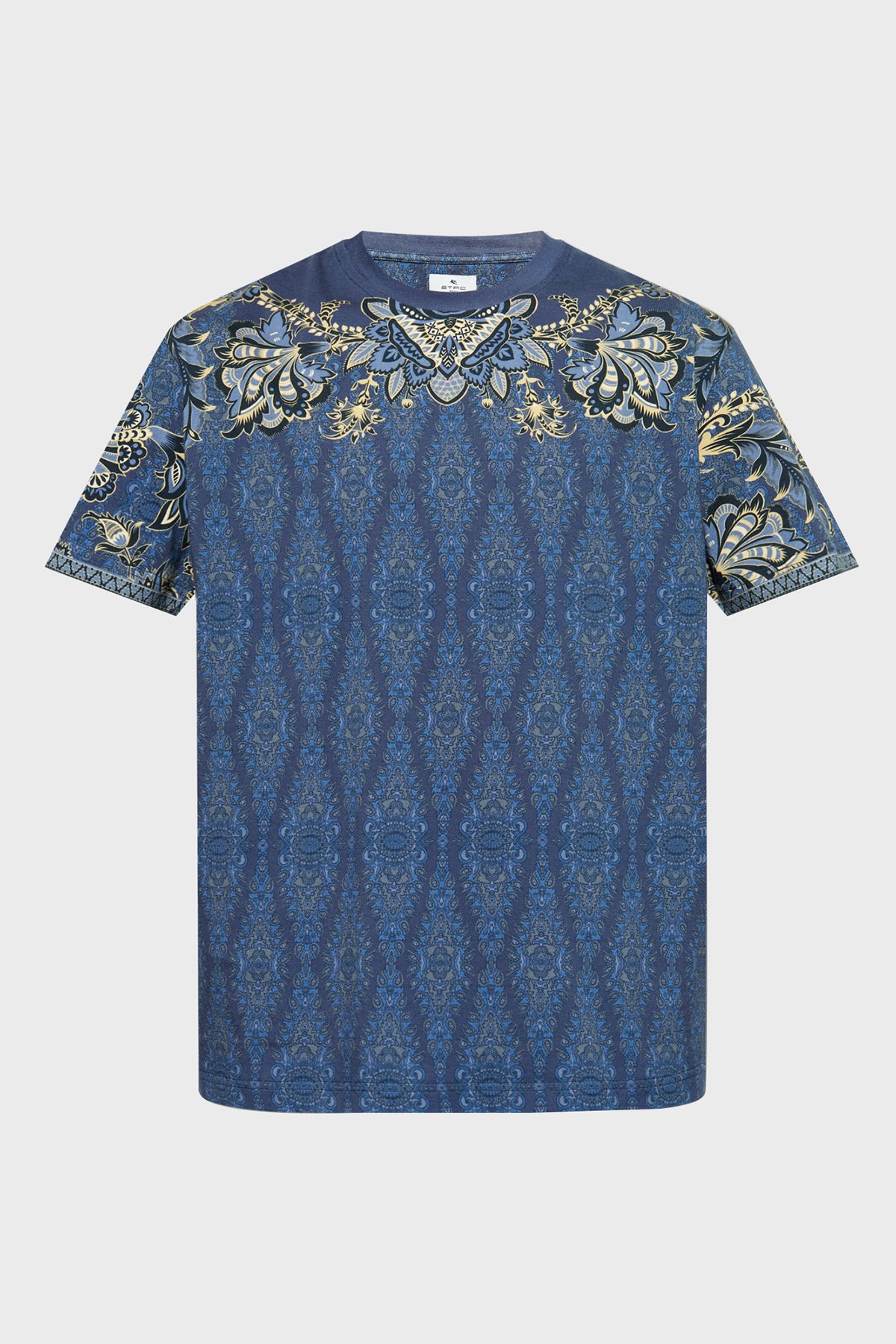 Tシャツ・カットソー Etro Regular Fit T-Shirt Etro Paisley Çiçekli % 100 Pamuk Regular Fit Bisiklet Yaka