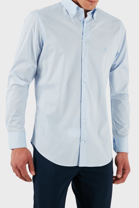 Etro Pamuklu Regular Fit Düğmeli Yaka Erkek Gömlek MRIB0006 AV607 B3033 MAVİ - 1