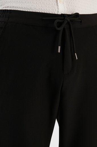 Exxe Belden Bağlamalı Cepli Normal Bel Düz Paça Regular Fit Erkek Pantolon 630GBT19 SİYAH - 6