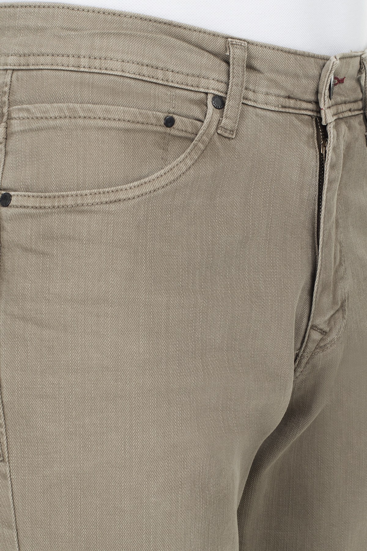 Exxe Jeans Yüksek Bel Boru Paça Regular Fit Erkek Kot Pantolon 7400F1082KING AÇIK YEŞİL