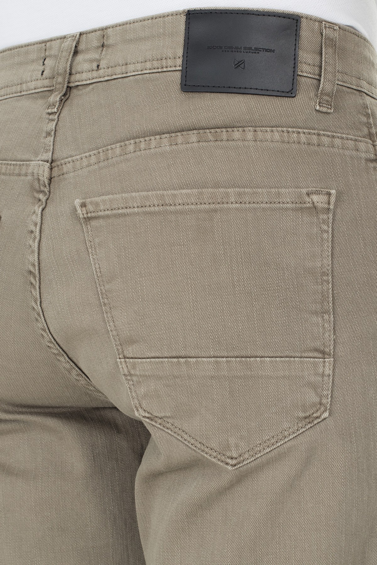 Exxe Jeans Yüksek Bel Boru Paça Regular Fit Erkek Kot Pantolon 7400F1082KING AÇIK YEŞİL