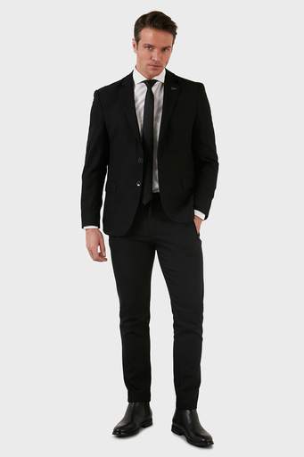Exxe Normal Bel Slim Fit Klasik Kumaş Erkek Pantolon 630GBK04 SİYAH