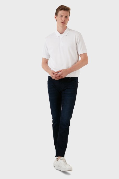 Exxe Normal Bel Slim Fit Pamuklu Jeans Erkek Kot Pantolon 629J012001 LACİVERT - 4