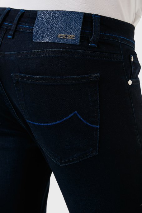 Exxe Normal Bel Slim Fit Pamuklu Jeans Erkek Kot Pantolon 629J012001 LACİVERT - 6