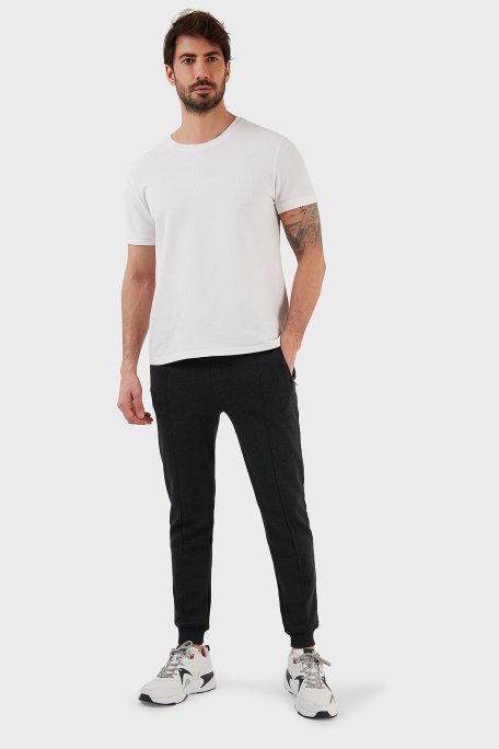 Exxe Pamuklu Belden Bağlamalı Cepli Jogger Erkek Pantolon 6143002 ANTRASİT - 1