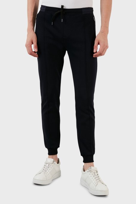 Exxe Pamuklu Belden Bağlamalı Cepli Jogger Erkek Pantolon 6143002 LACİVERT - 2