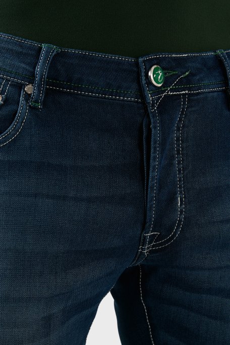Exxe Pamuklu Normal Bel Slim Fit Jeans Erkek Kot Pantolon 629J018002 MAVİ - 4