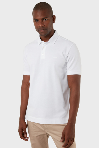 Exxe Pamuklu Regular Fit Düğmeli T Shirt Erkek Polo EX661D BEYAZ - 7