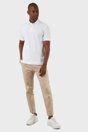 Exxe Pamuklu Regular Fit Düğmeli T Shirt Erkek Polo EX661D BEYAZ - 8