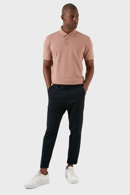 Exxe Pamuklu Regular Fit Düğmeli T Shirt Erkek Polo EX661D GÜL - 3