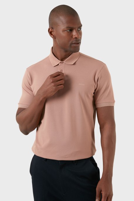 Exxe Pamuklu Regular Fit Düğmeli T Shirt Erkek Polo EX661D GÜL - 5