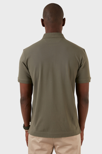 Exxe Pamuklu Regular Fit Düğmeli T Shirt Erkek Polo EX661D HAKİ - 5