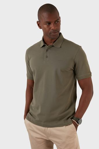 Exxe Pamuklu Regular Fit Düğmeli T Shirt Erkek Polo EX661D HAKİ - 7
