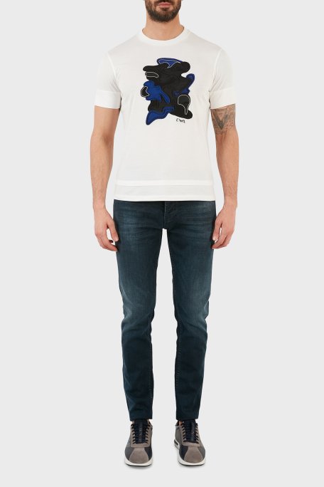 Exxe Pamuklu Skinny Fit Dar Paça Jeans Erkek Kot Pantolon EX1002K006BARTEZ KOYU MAVİ - 1