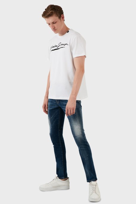 Exxe Yüksek Bel Slim Fit Dar Paça Pamuklu Jeans Erkek Kot Pantolon 629DSK001 MAVİ - 1