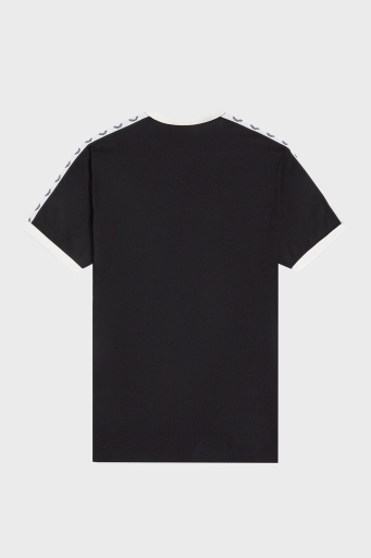 Fred Perry % 100 Pamuk Logo Baskılı Regular Fit Bisiklet Yaka Erkek T Shirt M4620 102 SİYAH - 6