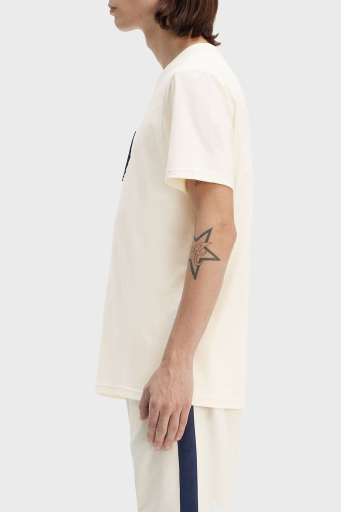 Fred Perry % 100 Pamuk Logo Nakışlı Regular Fit Bisiklet Yaka Erkek T Shirt M8587 560 EKRU - 3