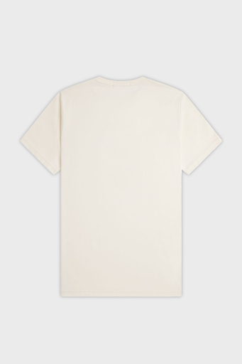 Fred Perry % 100 Pamuk Logo Nakışlı Regular Fit Bisiklet Yaka Erkek T Shirt M8587 560 EKRU - 6