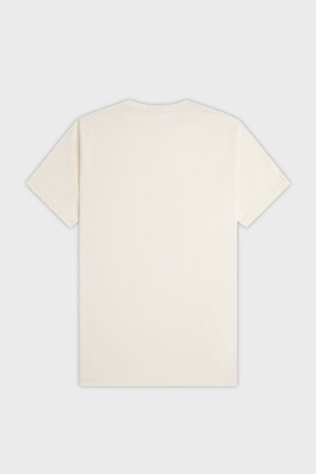 Fred Perry % 100 Pamuk Logo Nakışlı Regular Fit Bisiklet Yaka Erkek T Shirt M8587 560 EKRU - 6