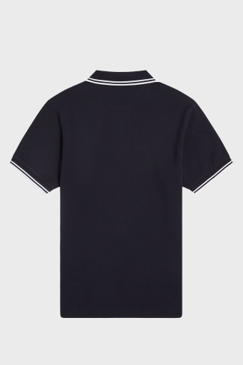 Fred Perry % 100 Pamuk Regular Fit Şerit Detaylı Düğmeli Erkek Polo Yaka T Shirt M3600 238 LACİVERT - 4