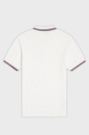 Fred Perry % 100 Pamuk Regular Fit Şerit Detaylı Düğmeli Erkek Polo Yaka T Shirt M3600 T60 EKRU - 5
