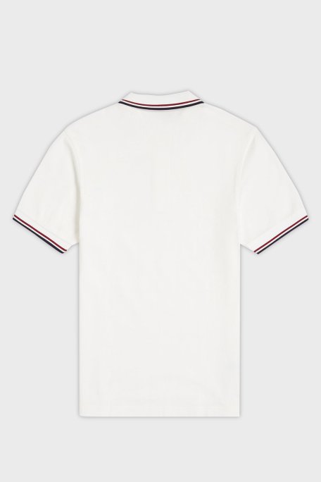 Fred Perry % 100 Pamuk Regular Fit Şerit Detaylı Düğmeli Erkek Polo Yaka T Shirt M3600 T60 EKRU - 5