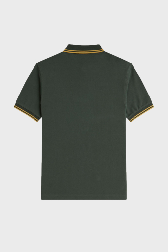 Fred Perry % 100 Pamuk Regular Fit Şerit Detaylı Düğmeli Polo Yaka Erkek T Shirt M3600 Y22 YEŞİL - 7