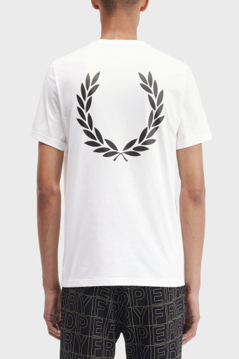 Fred Perry Baskılı % 100 Pamuk Regular Fit Bisiklet Yaka Erkek T Shirt M7784 100 BEYAZ - 2