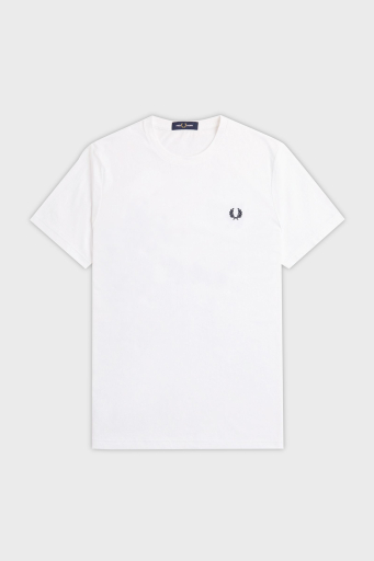 Fred Perry Baskılı % 100 Pamuk Regular Fit Bisiklet Yaka Erkek T Shirt M7784 100 BEYAZ - 6