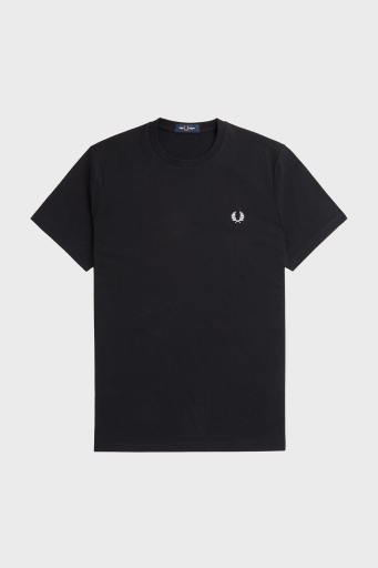 Fred Perry Baskılı % 100 Pamuk Regular Fit Bisiklet Yaka Erkek T Shirt M7784 102 SİYAH - 13