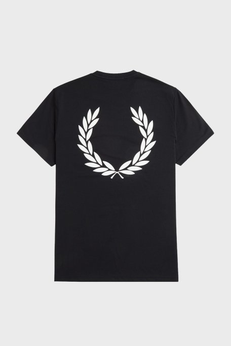 Fred Perry Baskılı % 100 Pamuk Regular Fit Bisiklet Yaka Erkek T Shirt M7784 102 SİYAH - 7