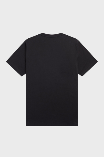 Fred Perry Logo Nakışlı % 100 Pamuk Regular Fit Bisiklet Yaka Erkek T Shirt M4580 102 SİYAH - 5