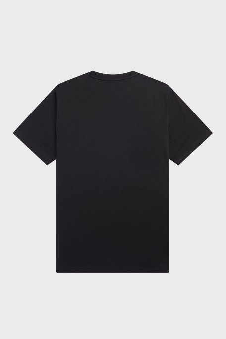 Fred Perry Logo Nakışlı % 100 Pamuk Regular Fit Bisiklet Yaka Erkek T Shirt M4580 102 SİYAH - 5