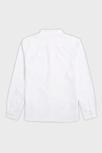 Fred Perry Logolu % 100 Pamuk Regular Fit Tek Cepli Düğmeli Yaka Erkek Gömlek M5516 100 BEYAZ - 6