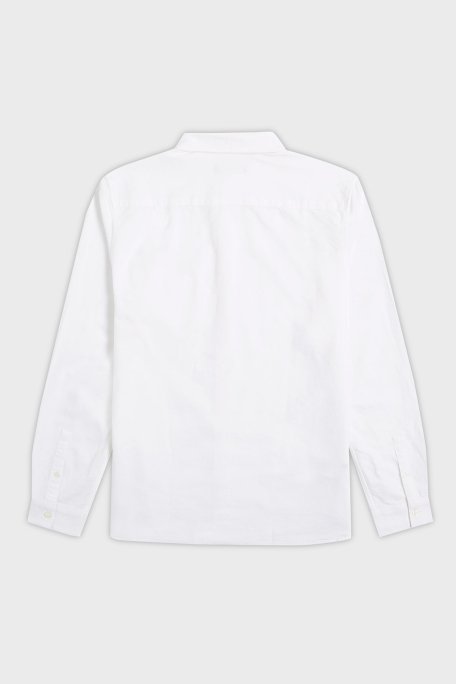 Fred Perry Logolu % 100 Pamuk Regular Fit Tek Cepli Düğmeli Yaka Erkek Gömlek M5516 100 BEYAZ - 6