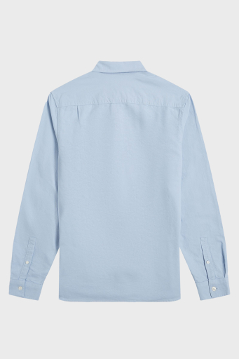 Fred Perry Logolu % 100 Pamuk Regular Fit Tek Cepli Düğmeli Yaka Erkek Gömlek M5516 146 AÇIK MAVİ - 7