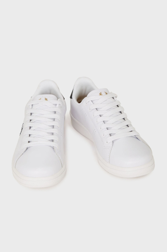 Fred Perry Logolu Deri Karışımlı Sneaker Unisex Ayakkabı B6312 567 BEYAZ - 2