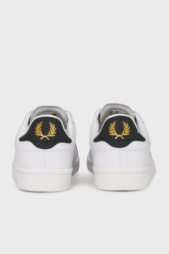 Fred Perry Logolu Deri Karışımlı Sneaker Unisex Ayakkabı B6312 567 BEYAZ - 5