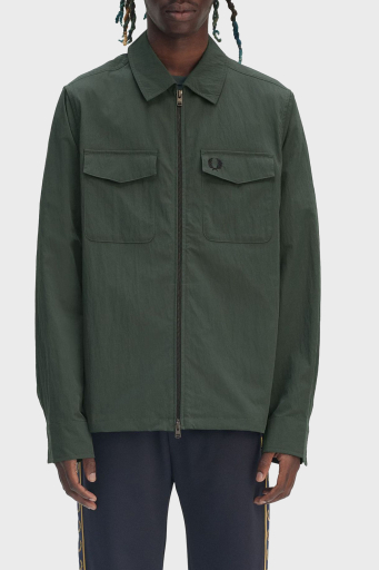 Fred Perry Logolu Regular Fit Gömlek Yaka Erkek Ceket M5684 X89 HAKİ - 1
