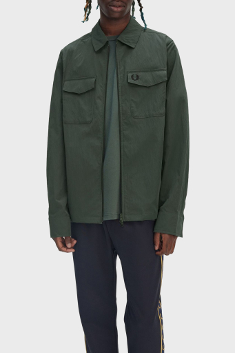 Fred Perry Logolu Regular Fit Gömlek Yaka Erkek Ceket M5684 X89 HAKİ - 3