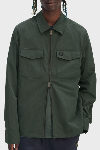 Fred Perry Logolu Regular Fit Gömlek Yaka Erkek Ceket M5684 X89 HAKİ - 4