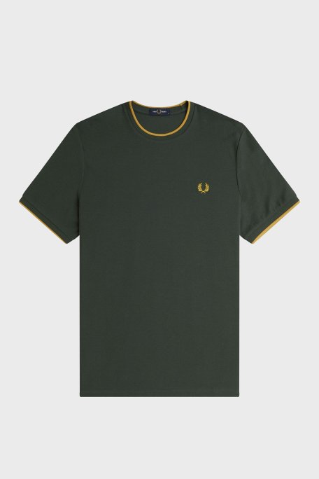 Fred Perry Pamuklu Regular Fit Bisiklet Yaka Erkek T Shirt M8585 X89 YEŞİL - 6