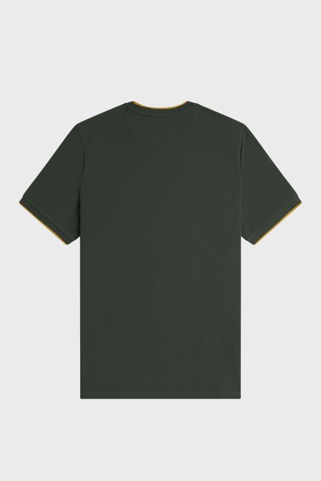 Fred Perry Pamuklu Regular Fit Bisiklet Yaka Erkek T Shirt M8585 X89 YEŞİL - 7